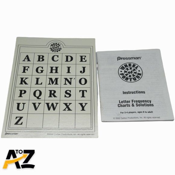 Wheel of Fortune 20th Anniversary Edition Game 2002 Board Pressman - Picture 9 of 12